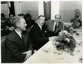 Måltid på fartyg vid invigningen av ny massagodshamn i Oxelösund.