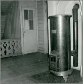 Kaminen i trafikchefens tjänstebostad vid Frövi - Ludvika Järnväg, FLJ.