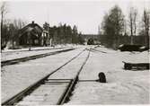 Stationshuset vid Håksbergs station 1964.