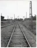 Järnvägsövergång utanför Fågelsta station.