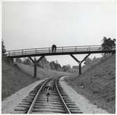 Vägbro på linjen mellan Hudiksvall och Sundsvall C.