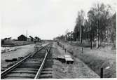 Länghems station sett mot Borås.