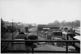 Bangården vid Växjö station.