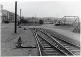 Bangården vid Lysekil station.