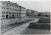 Bangården vid Lysekil station.