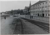 Bangården vid Lysekil station.