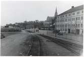 Bangården vid Lysekil station.