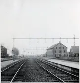 Järnvägsövergång vid Karlsgatan i Teckomatorp.