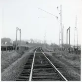 Järnvägsövergång vid Ålderdomshemmet på linjen mellan Asmundtorp och Norra Möinge.