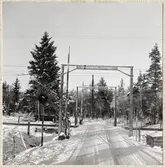 Järnvägsövergång i Råstorp, på sträckan mellan Mjölby och boxholm.