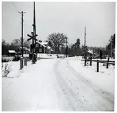 Järnvägsövergång i Ormaryd.