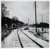 Järnvägsövergång vid Bruzaholm station.