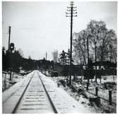 Järnvägsövergång i östra Bruzaholm.