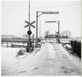 Järnvägsövergång vid Hedendalsvägen i Åstorp, på sträckan mellan Kvidinge och Åstorp.