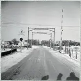 Järnvägsövergång.