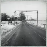 Järnvägsövergång.