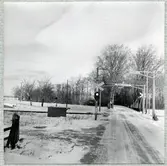 Järnvägsövergång.