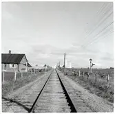 Järnvägsövergång i södra Alstad.