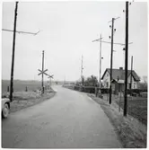 Järnvägsövergång vid Oxievägen.