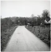 Järnvägsövergång vid Lindved.