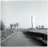 Järnvägsövergång i Varmlösa på linjen mellan Rydsgård och Rynge.