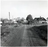 Järnvägsövergång i Nykulla på linjen mellan Rydsgård och Rynge.