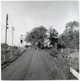 Järnvägsövergång i Balkåkra på linjen mellan Marsvinsholm och Charlottenlund.