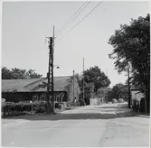 Järnvägsövergång vid Börringevägen på linjen mellan Klågerup och Svedala.