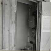 Kopplingsskåp vid Östra Strö på linjen mellan Skarhult och Hurva.