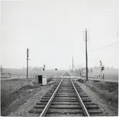 Järnvägsövergång vid Lövestadby.