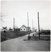 Järnvägsövergång vid Vitaby, på sträckan mellan Brösarp och S:t Olof.