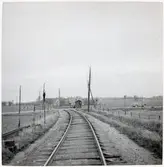 Järnvägsövergång vid Mellby, på sträckan mellan Vitaby och S:t Olof.