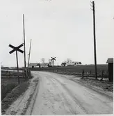 Norra järnvägsövergången vid Blästorp, på sträckan mellan Hammenhög och Borrby.