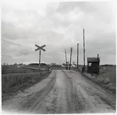 Södra järnvägsövergången vid Blästorp, på sträckan mellan Hammenhög och Borrby.