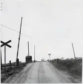 Södra järnvägsövergången vid Blästorp, på sträckan mellan Hammenhög och Borrby.