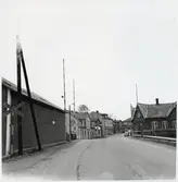 Järnvägsövergång öster om Löderup station, på sträckan mellan Borrby och Hedvigsdal.