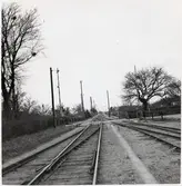 Järnvägsövergång väster om Löderup station.
