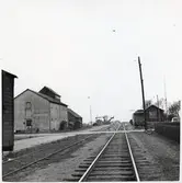 Järnvägsövergång vid Hedvigsdal station.