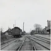 Järnvägsövergång vid Hedvigsdal station.