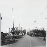 Järnvägsövergång vid Hedvigsdal station, på sträckan mellan Löderup och Glemmingebro.