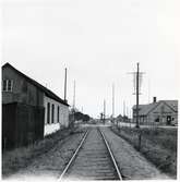 Järnvägsövergång väster om Glemmingebro station, på sträckan mellan Hedvigsdal och Köpingebro.