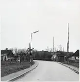 Järnvägsövergång vid Nevishög, på sträckan mellan Djurslöv och Staffanstorp.