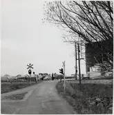 Järnvägsövergång vid Alnarör, på sträckan mellan Dalby och Björnstorp.