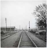 Järnvägsövergång vid Eriksdal station, på sträckan mellan Sjöbo och Tomelilla.