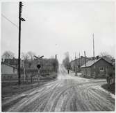 Järnvägsövergång vid Eriksdal station, på sträckan mellan Sjöbo och Tomelilla.