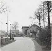 Järnvägsövergång vid Lunnarp station, på sträckan mellan Tomelilla och Smedstorp.