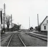 Järnvägsövergång vid Smedstorp station.