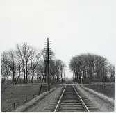 Järnvägsövergång vid Klastorp, på sträckan mellan Gärsnäs och Östra Tommarp.