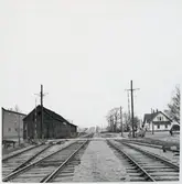 Järnvägsövergång vid Östra Tommarp station.