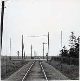 Järnvägsövergång vid Gladsaxvägen i Tommarp, på sträckan mellan Gärsnäs och Järrestad.